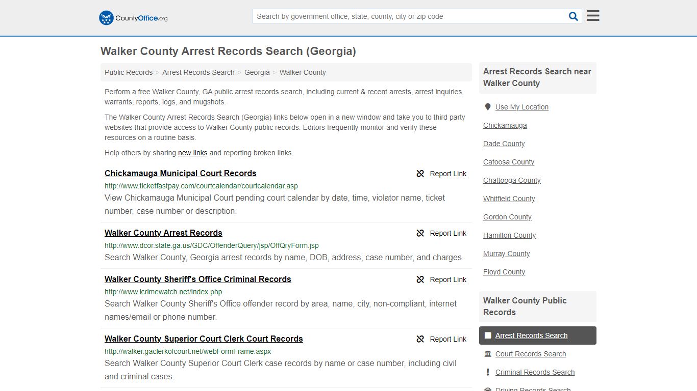 Arrest Records Search - Walker County, GA (Arrests & Mugshots)